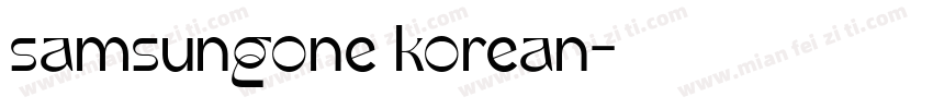 samsungone korean字体转换